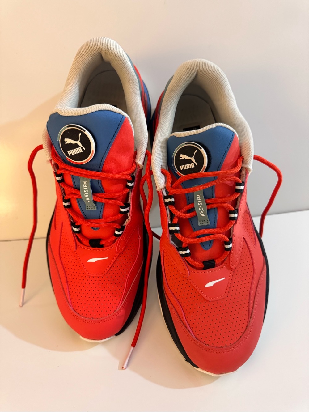 NWOT/Puma Red and Blue Low-Top Athletic Sneakers